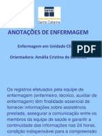 Anotações de Enfermagem