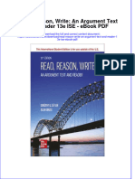 Ebook Read Reason Write An Argument Text and Reader 13E Ise PDF Full Chapter PDF