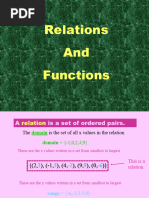 Relations and Functions