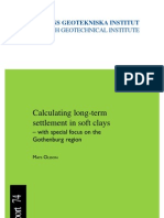 SGI-R74 - Calculating Long-Term Settlement in Soft Clays
