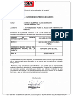 Carta #15 - Fuerza Aérea Del Perú Autorizacion de Pago