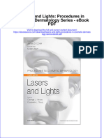 Ebook Lasers and Lights Procedures in Cosmetic Dermatology Series PDF Full Chapter PDF