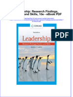 Download ebook Leadership Research Findings Practice And Skills 10E Pdf full chapter pdf