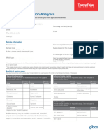 SFDC - Analytical Service Request Form