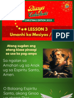 3. LESSON 3_ ANG PAGPAABOT SA MESIYAS _ ADVENT  (2023 Bisaya Catechesis Christmas Edition)