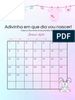Pink Wild Animals Calendar 2023