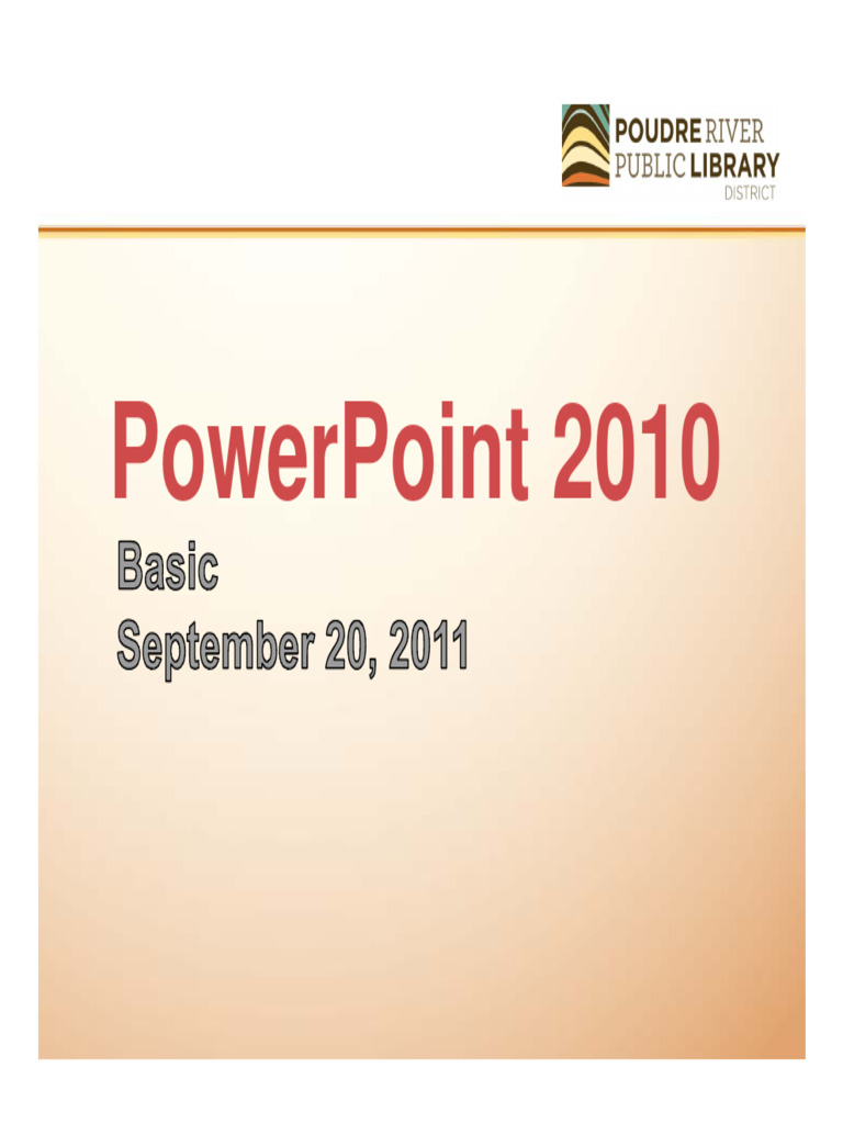 PowerPoint 2010 Features Guide | PDF