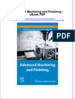 Download ebook Advanced Machining And Finishing Pdf full chapter pdf