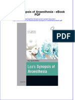 Ebook Lees Synopsis of Anaesthesia PDF Full Chapter PDF