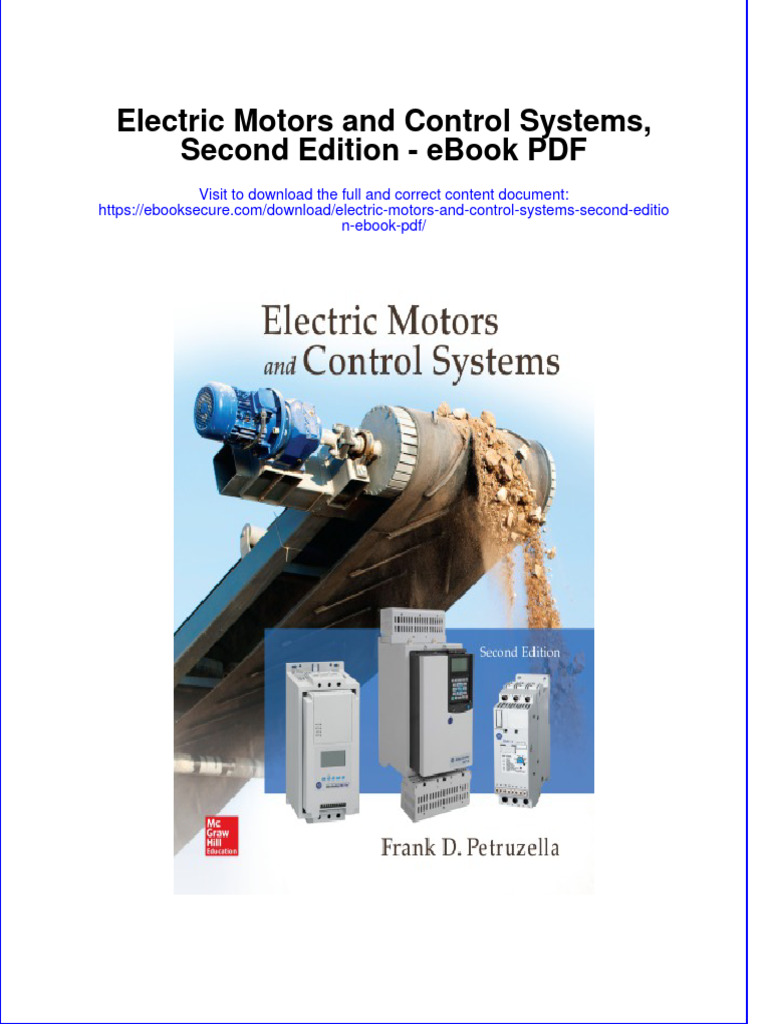 Ebook Electric Motors and Control Systems Second Edition PDF Full