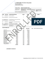 Occidental Mindoro State College: Certificate of Registration