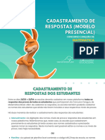 Manual Cadastramento de Respostas - Presencial