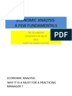 Economic Analysis- Fundamentals
