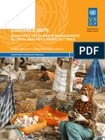 Guidance Note: Municipal Solid Waste Management in Crisis and Post-Crisis Settings
