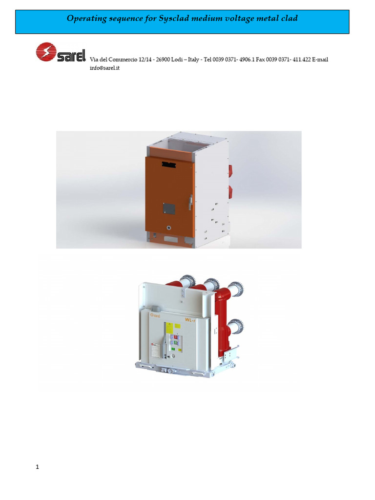 Sysclad Medium Voltage Metal Clad Guide | PDF | Switch | Fuse (Electrical)