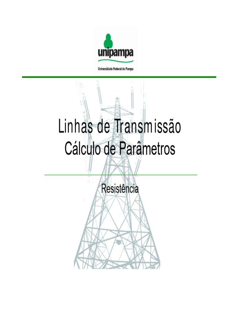 LT Aula03 Parâmetro R | PDF | Condutor elétrico | Resistividade ...