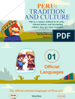 Peru Tradition and Culture