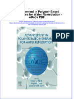 Ebook Advancement in Polymer Based Membranes For Water Remediation PDF Full Chapter PDF