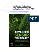 Download ebook Advanced Sensor Technology Biomedical Environmental And Construction Applications Pdf full chapter pdf