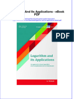 Download ebook Logarithm And Its Applications Pdf full chapter pdf