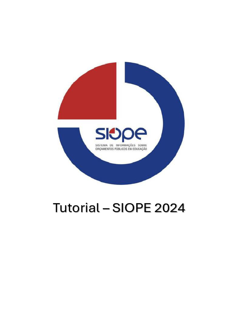 Tutorial Bsico Siope 2024 v2 | PDF | Janela (informática) | Programas