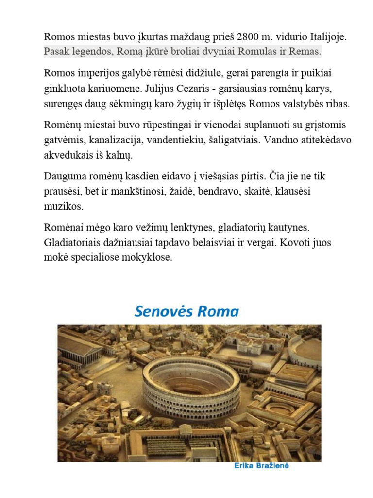 Senovės Roma | PDF