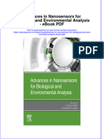 Ebook Advances in Nanosensors For Biological and Environmental Analysis PDF Full Chapter PDF