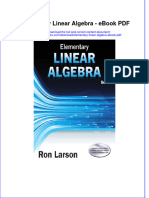Download ebook Elementary Linear Algebra Pdf full chapter pdf