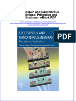 Download ebook Electrospun And Nanofibrous Membranes Principles And Applications Pdf full chapter pdf
