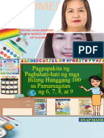 POWERPOINT For COT 1 - Pagpapakita NG Paghahati-Hati NG BIlang Hanggang 100 Gamit Ang 6, 7, 8, at 9