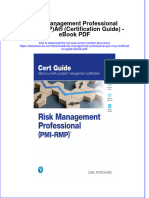 Download ebook Risk Management Professional Pmi Rmp Certification Guide Pdf full chapter pdf
