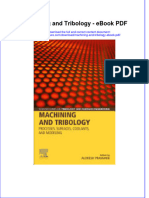 Ebook Machining and Tribology PDF Full Chapter PDF