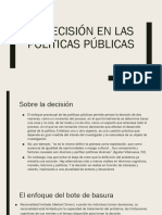 Clase 3 - La Decisión en Las Políticas