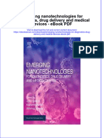 Ebook Emerging Nanotechnologies For Diagnostics Drug Delivery and Medical Devices PDF Full Chapter PDF
