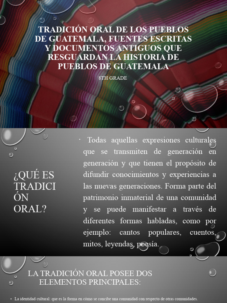 Tradición Oral de Los Pueblos de Guatemala | Descargar gratis PDF ...