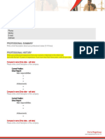 Resume PP Format