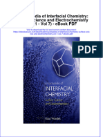 Ebook Encyclopedia of Interfacial Chemistry Surface Science and Electrochemistry Vol 1 Vol 7 PDF Full Chapter PDF