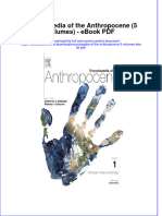 Ebook Encyclopedia of The Anthropocene 5 Volumes PDF Full Chapter PDF