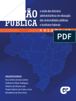 Gestão pública: a visão dos técnicos administrativos em educação das universidades públicas e institutos federais: volume 10