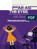 As Far As The Eye Programme Notes