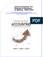 Ebook Managerial Accounting The Cornerstone of Business Decision Making PDF Full Chapter PDF