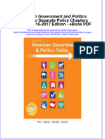 Download ebook American Government And Politics Today No Separate Policy Chapters Version 2016 2017 Edition Pdf full chapter pdf