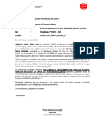 Comunica Desistimiento de Fecha de Inicio de Obras - NAT SANTA MONICA