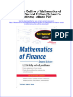 Download ebook Schaums Outline Of Mathematics Of Finance Second Edition Schaums Outlines Pdf full chapter pdf
