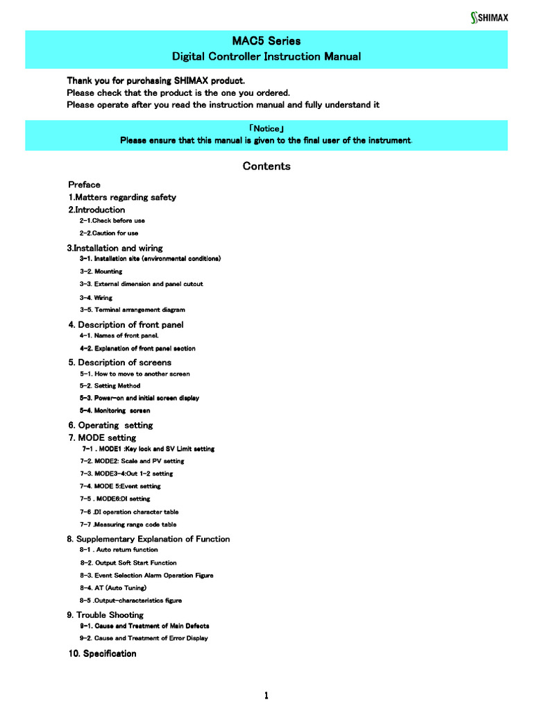 MAC5 Manual | PDF | Fuse (Electrical) | Power Supply
