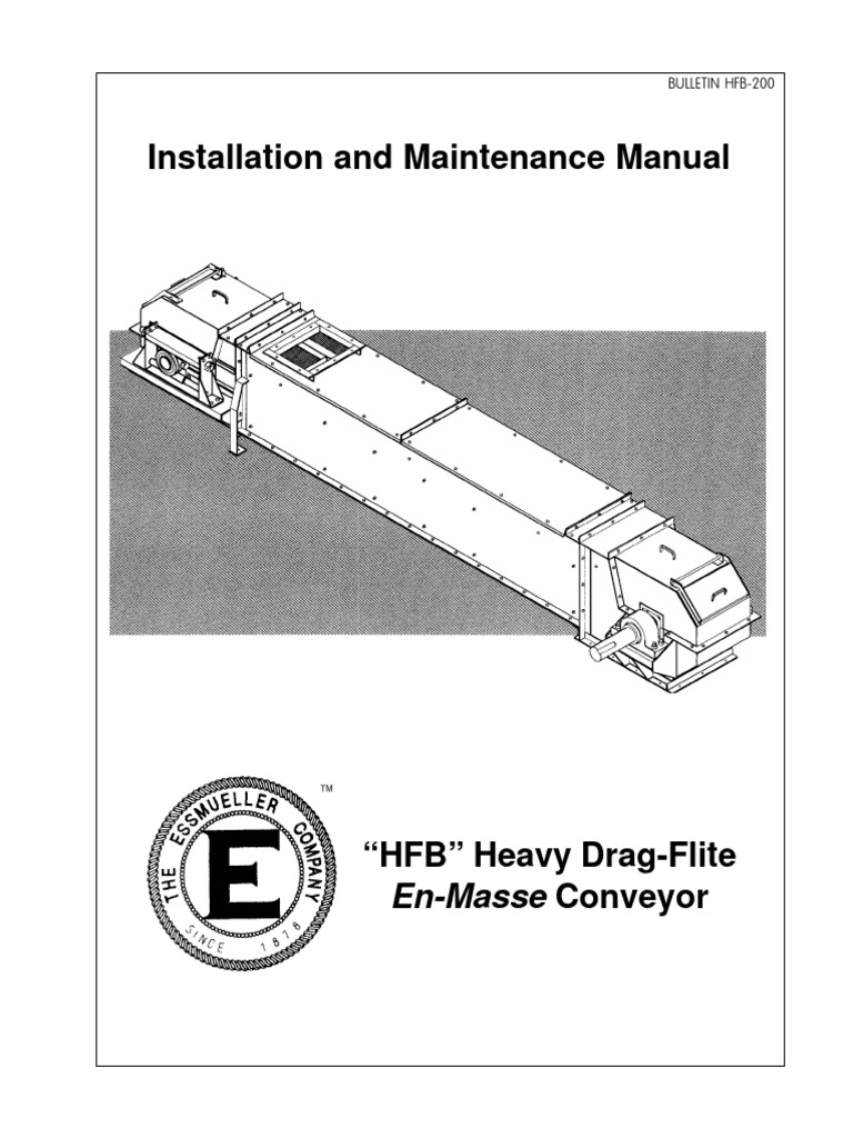 HFB Heavy Drag-Flite Conveyor Manual | PDF | Belt (Mechanical) | Screw