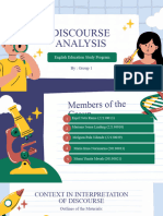 Discourse Analysis: English Education Study Program