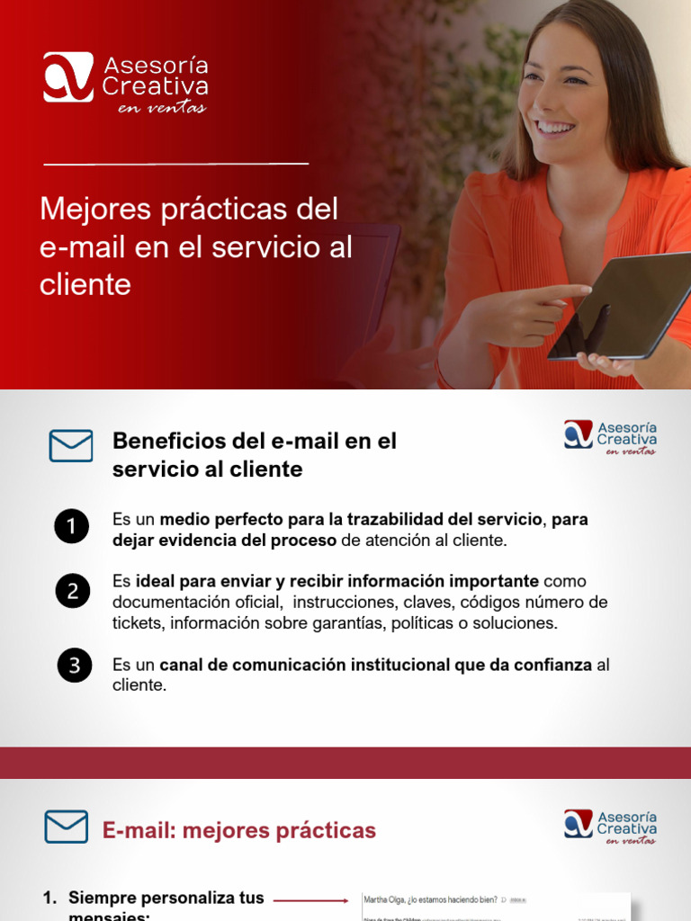 Mejores Practicas EMAIL EN EL SERVICIO | PDF | Crecimiento personal y ...