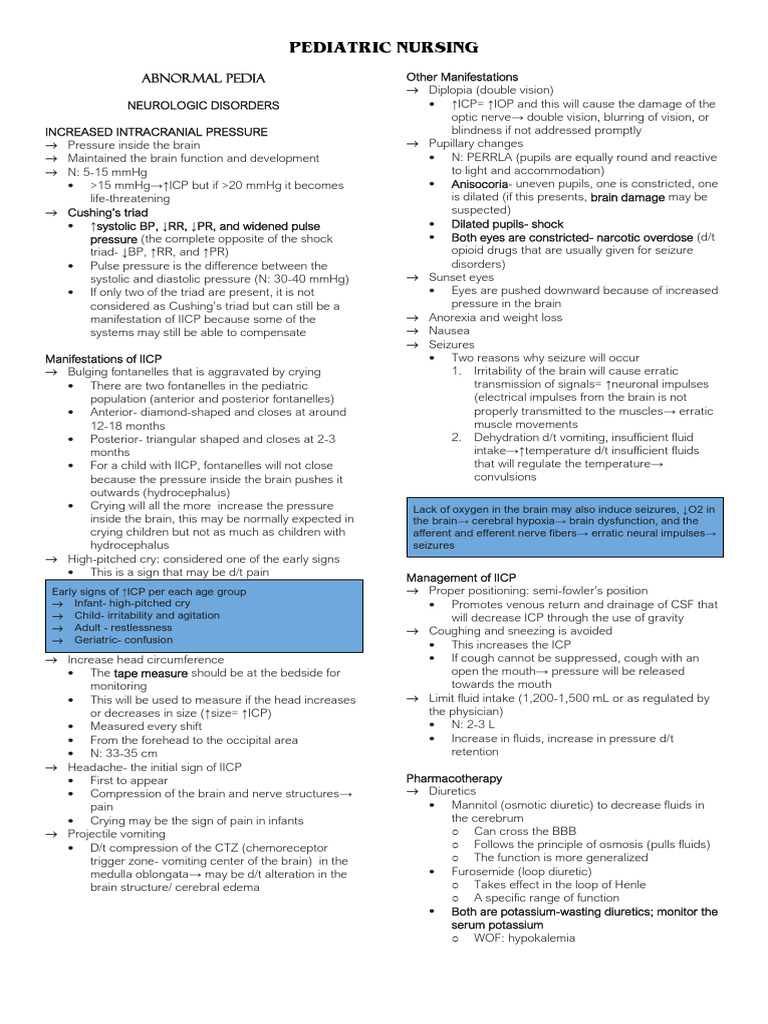 Pediatric Nursing Pdf Heart Epilepsy