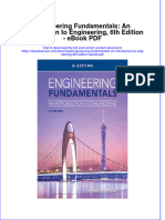Ebook Engineering Fundamentals An Introduction To Engineering 6Th Edition PDF Full Chapter PDF